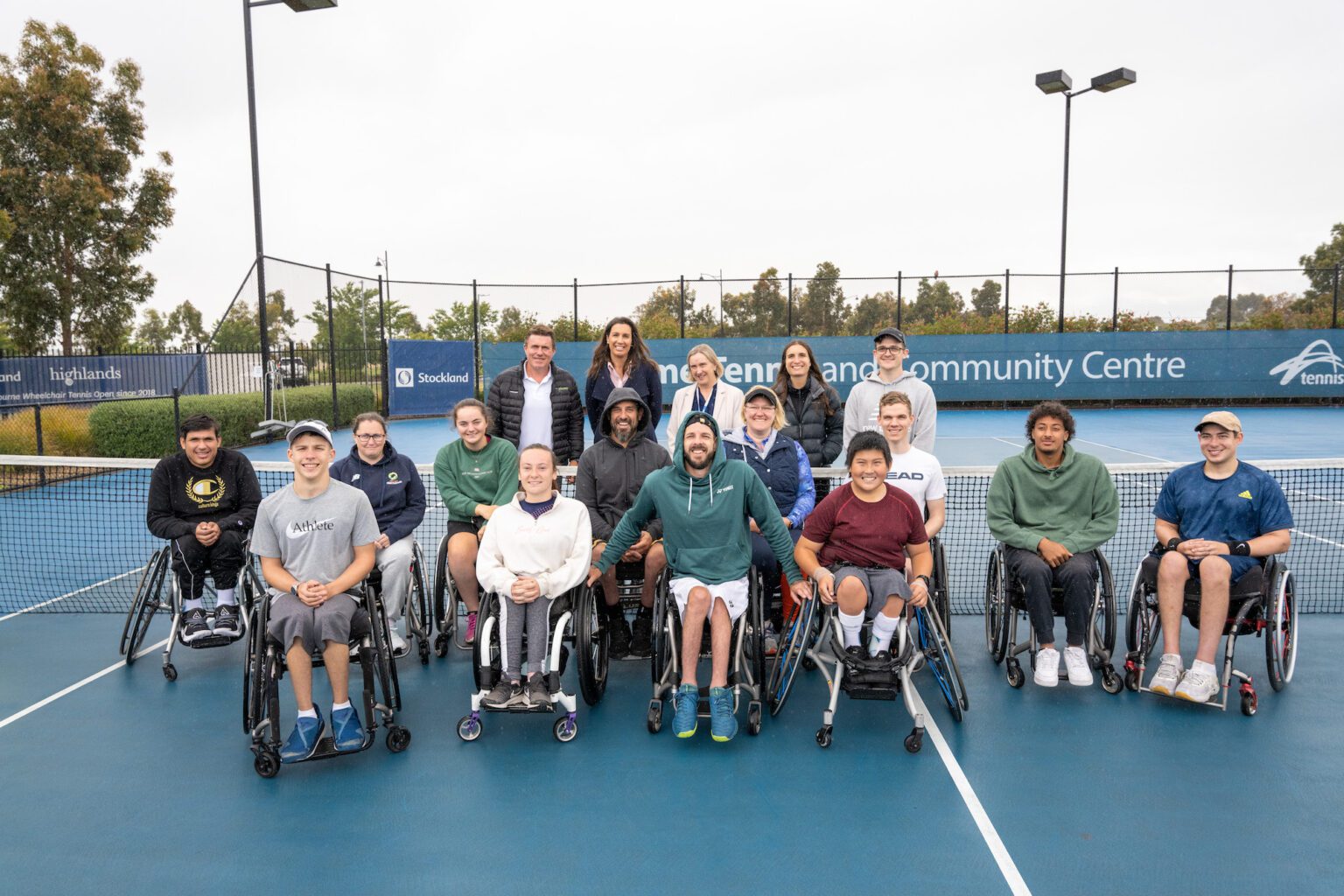 Hume Tennis & Community Centre Wheelchair players role into town for