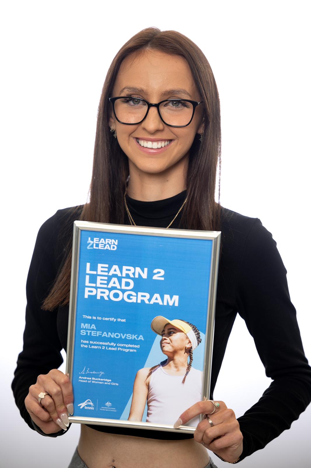 Hume Tennis & Community Centre - Mia Stefanovska – Learn to Lead Graduation